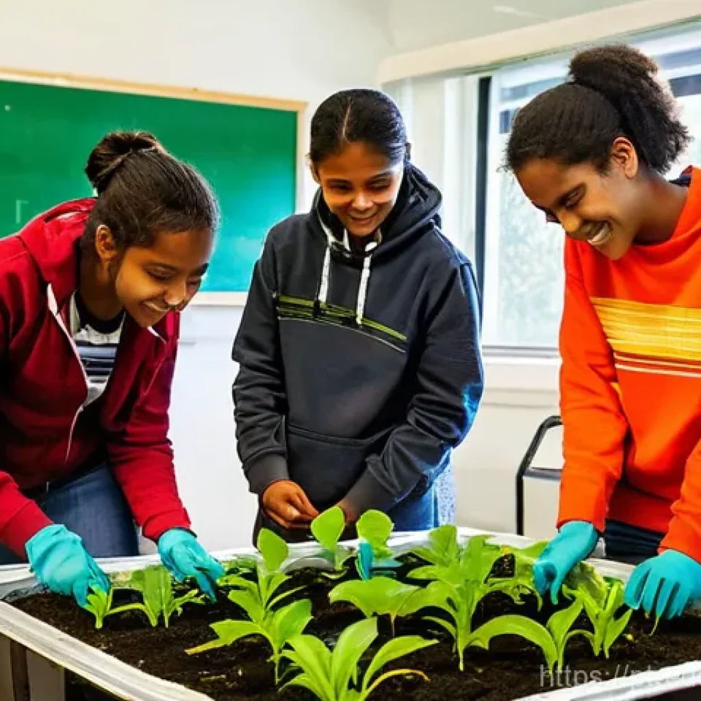 체험 기반 교육과 디지털 학습 - **Prompt 1: Learning by Doing with Community Impact**
A vibrant and diverse group of Brazilian t...